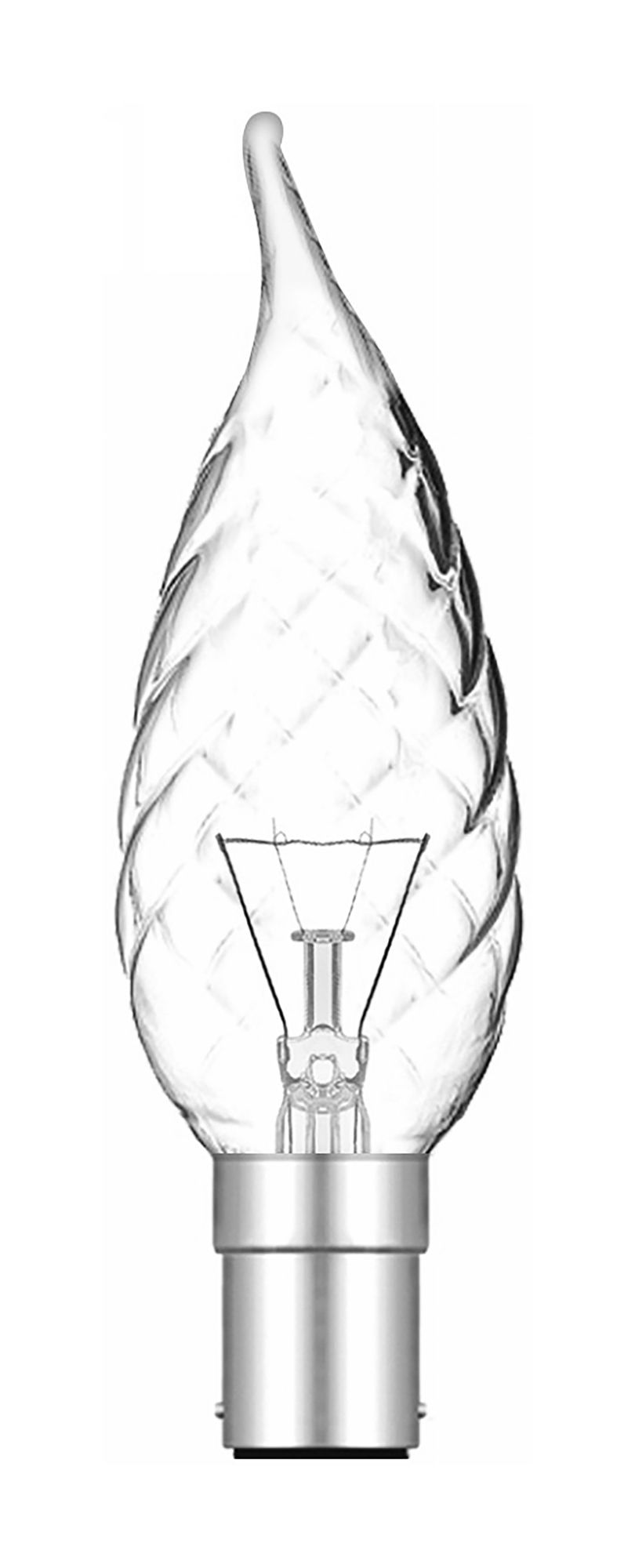 Candle Tip Twisted Incandescent Luxram Decorative Candle